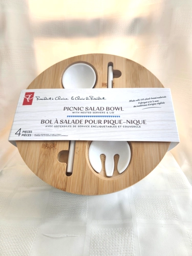 Picnic Bowl with Utensils